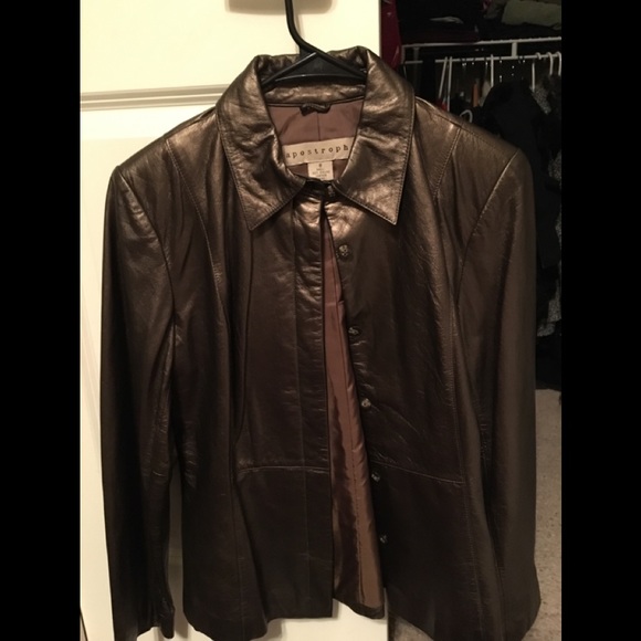 Leather jacket apostrophe - Picture 3 of 5